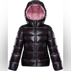 Moncler Girl's Sunday Laque Hooded Quilted Jacket